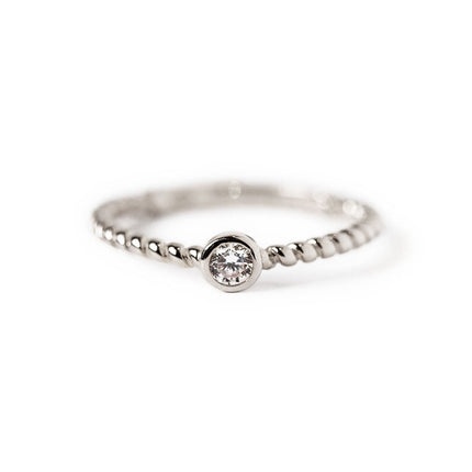 Solitaire Rope Ring