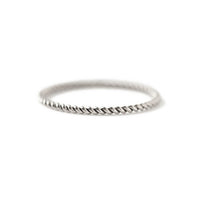 Thin Twisted Rope Ring