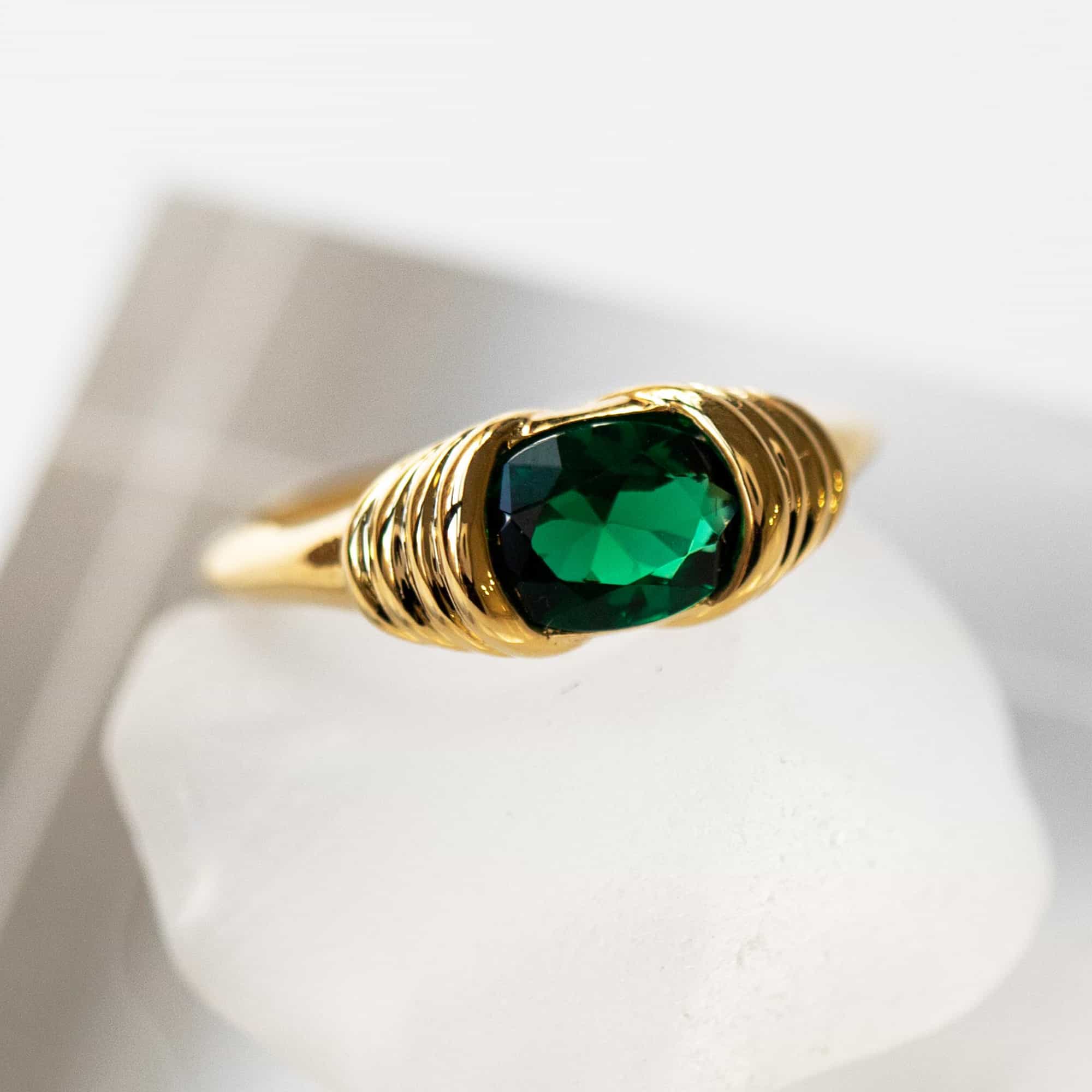 Legacy Gemstone Statement Ring Emerald