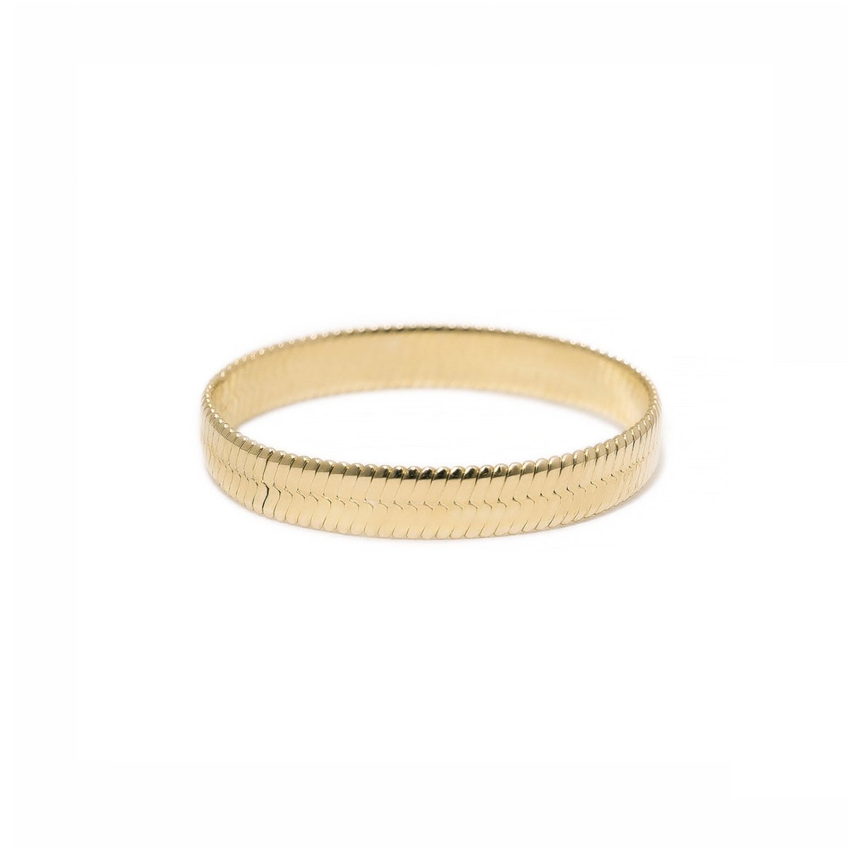 Herringbone Chain Stacking Ring