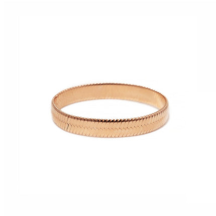 Herringbone Chain Stacking Ring