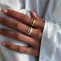 Matte Double Band Ring