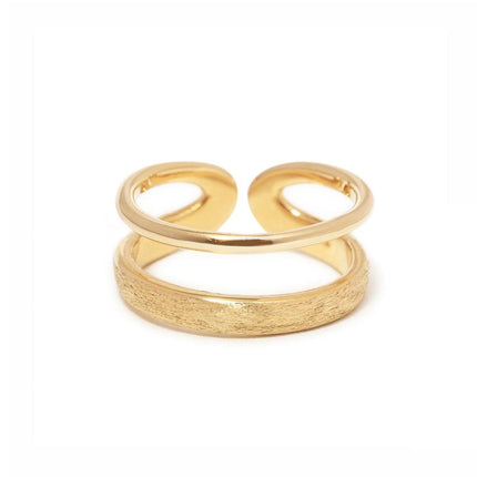 Matte Double Band Ring