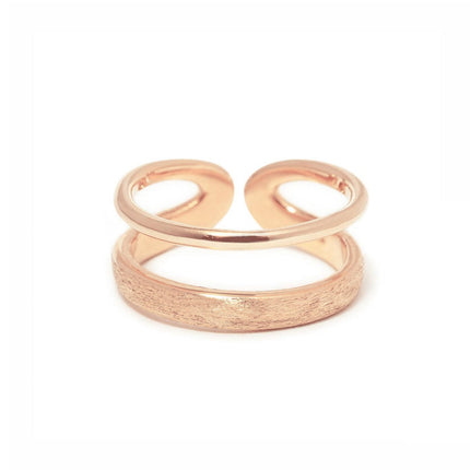 Matte Double Band Ring