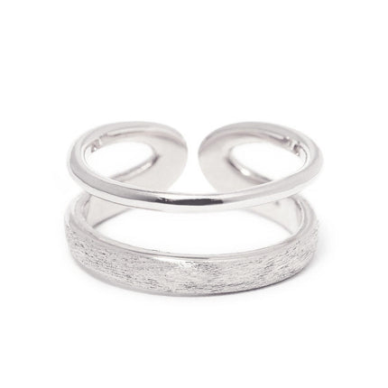 Matte Double Band Ring