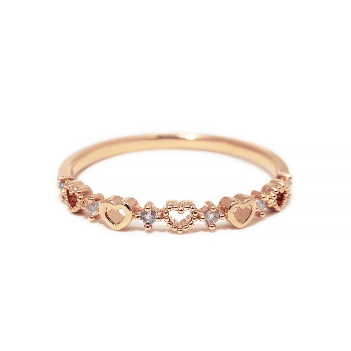 Tiny Hearts Stacking Ring