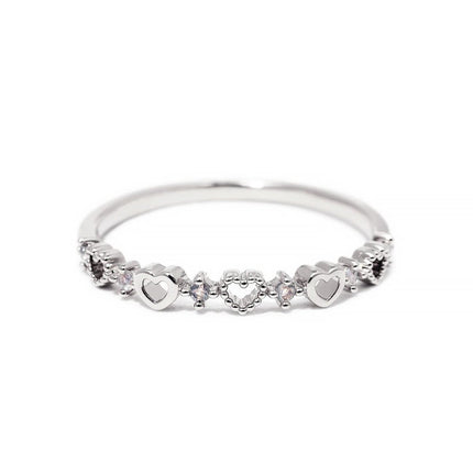 Tiny Hearts Stacking Ring