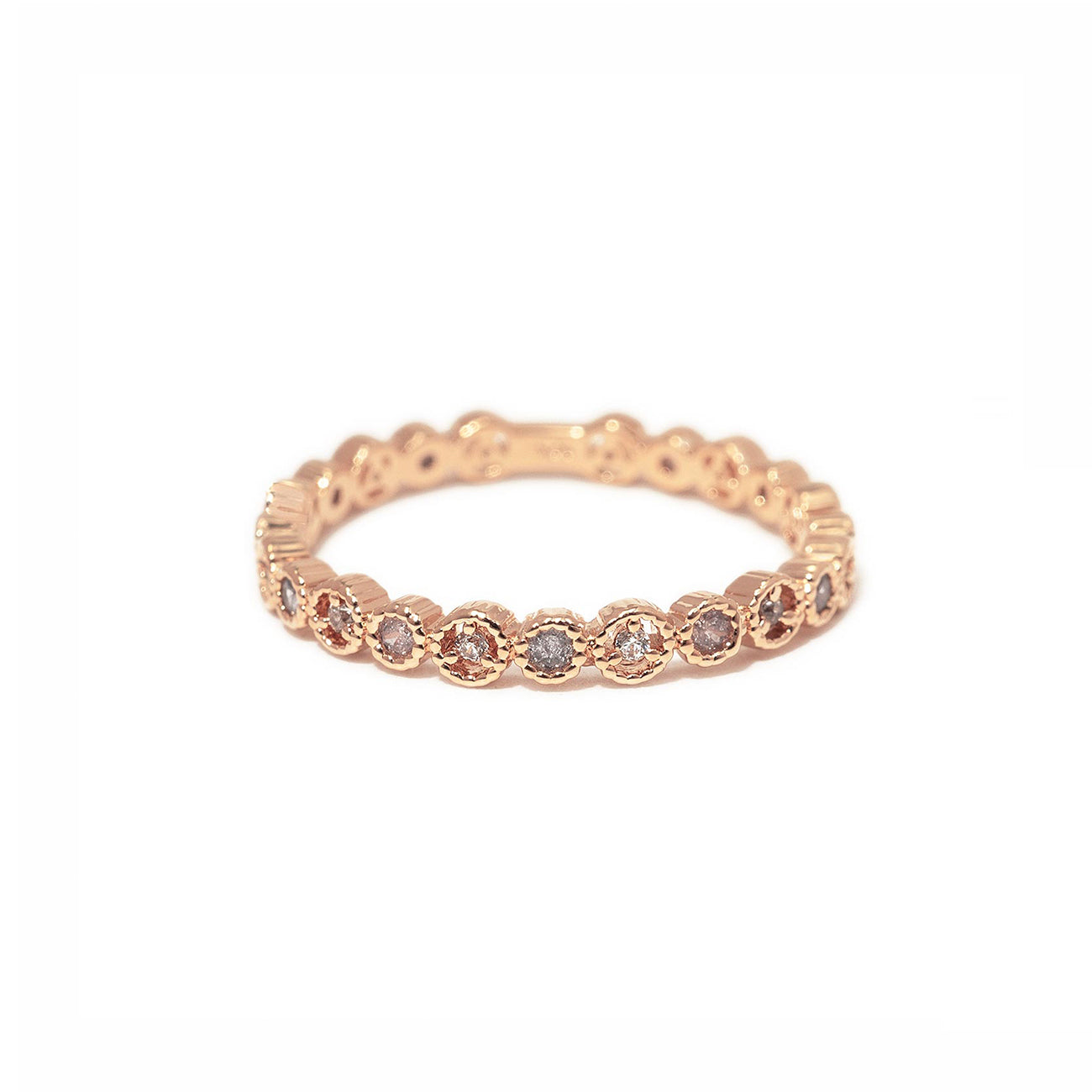 Tiny Opal Eternity Stacking Ring