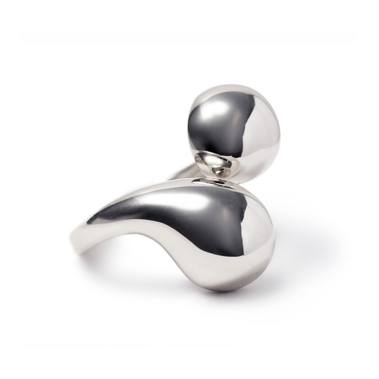 Bold Sculptural Bypass Ring