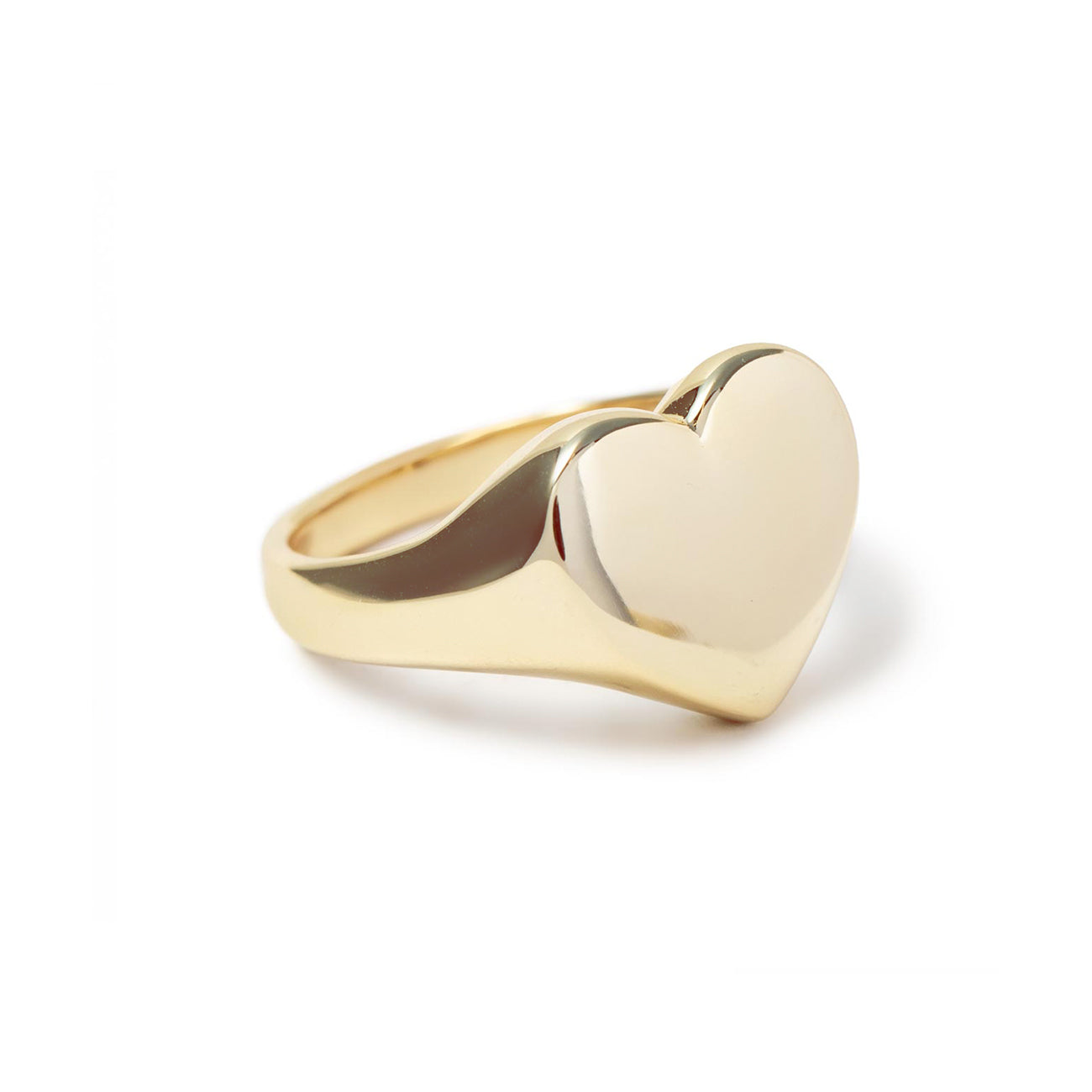 Bold Heart Signet Ring