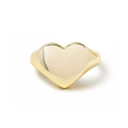 Bold Heart Signet Ring