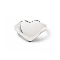 Bold Heart Signet Ring