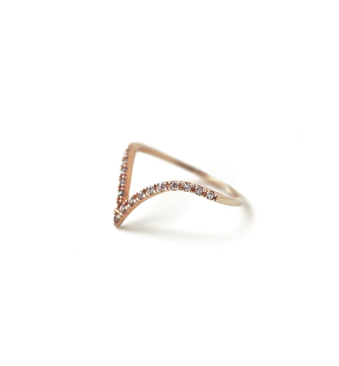 Pavé Chevron Ring