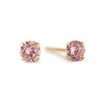 Birthstone Studs Pink