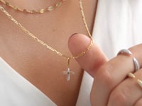 Crystal Cross Charm