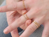 Tiny Hearts Stacking Ring