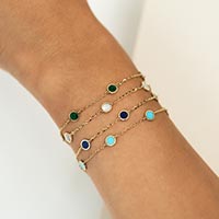 Gemstone Circle Bracelet Turquoise