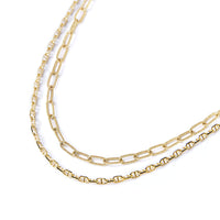 Link Chain Marina Duo Necklace