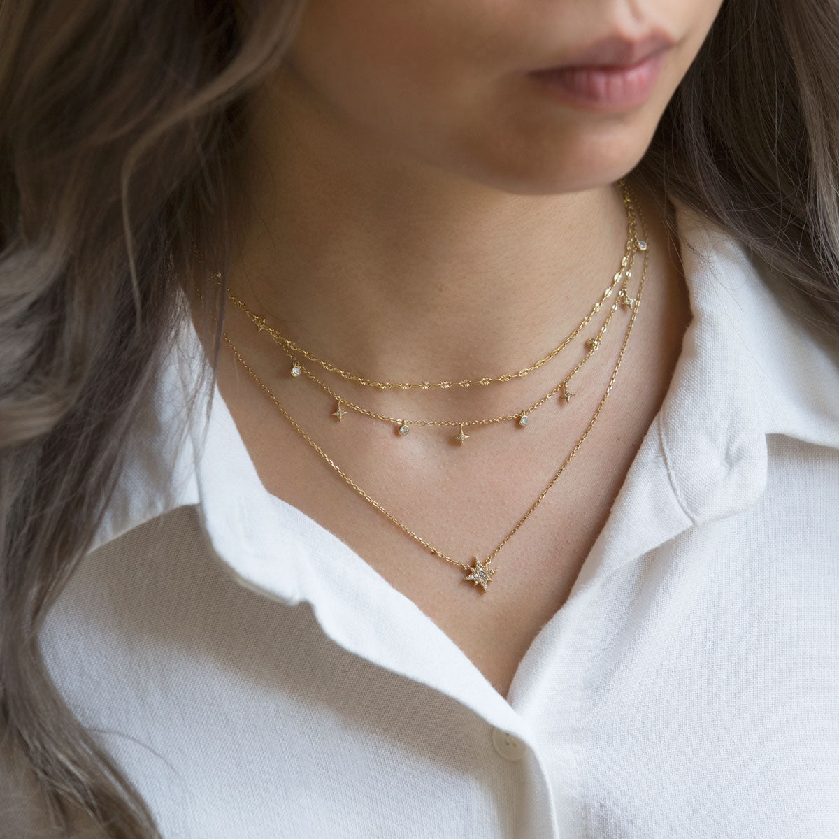 Stella Star Dangle Layered Duo