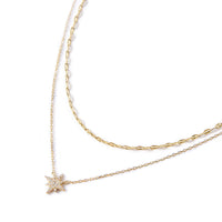 chain necklace and star pendant necklace