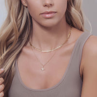 Gold Choker and Star Layered Necklace Set