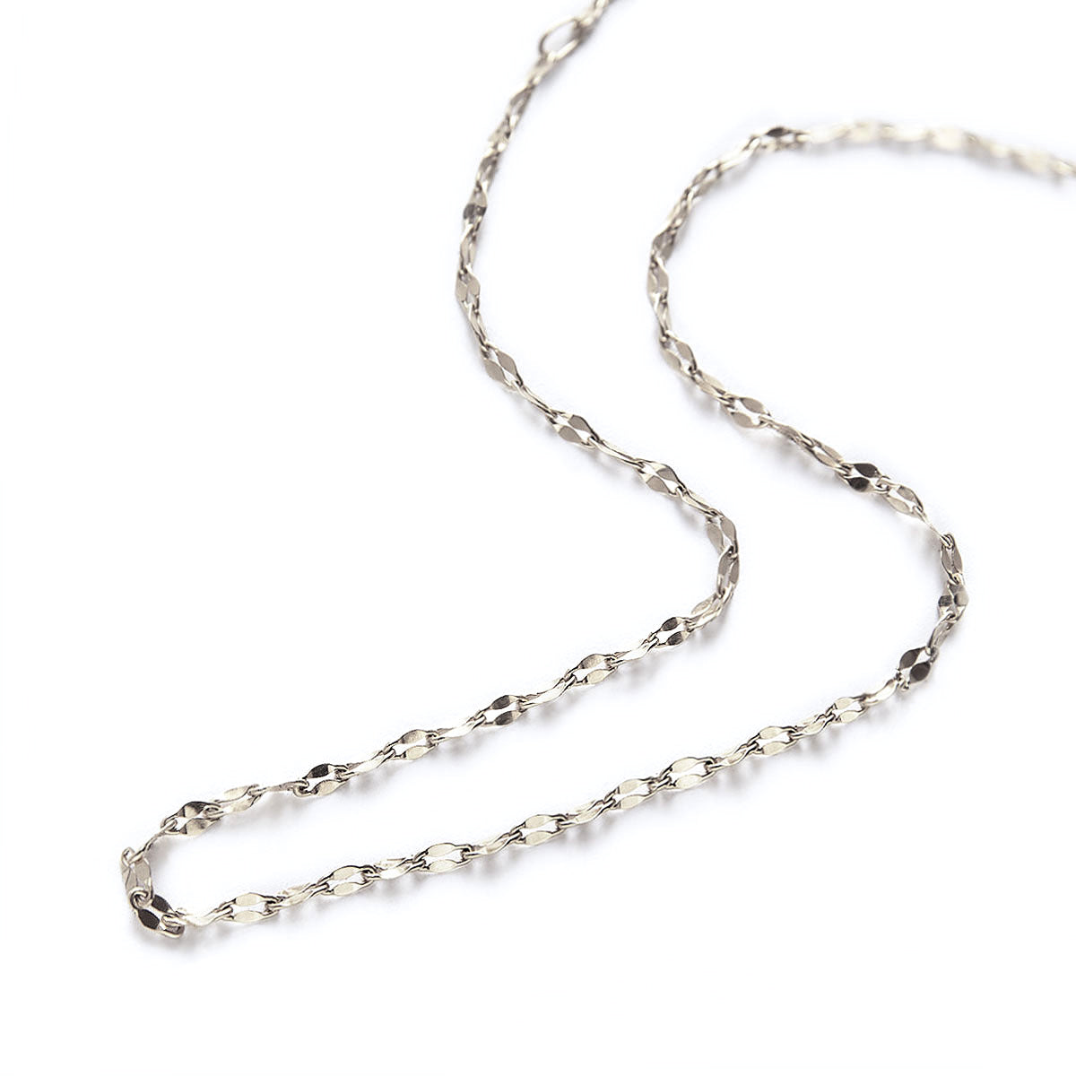 Sterling Silver Chain Choker Necklace
