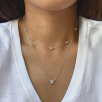 Crystal Chain Solitaire Layered Duo
