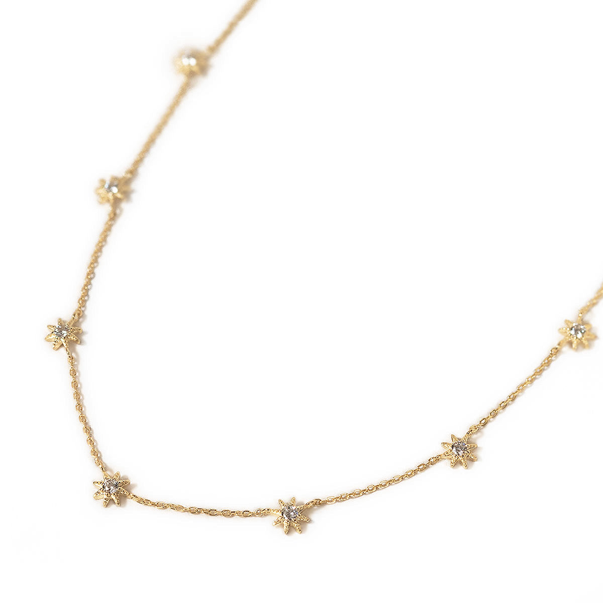 Gold Star Choker Necklace, Fine Jewelry