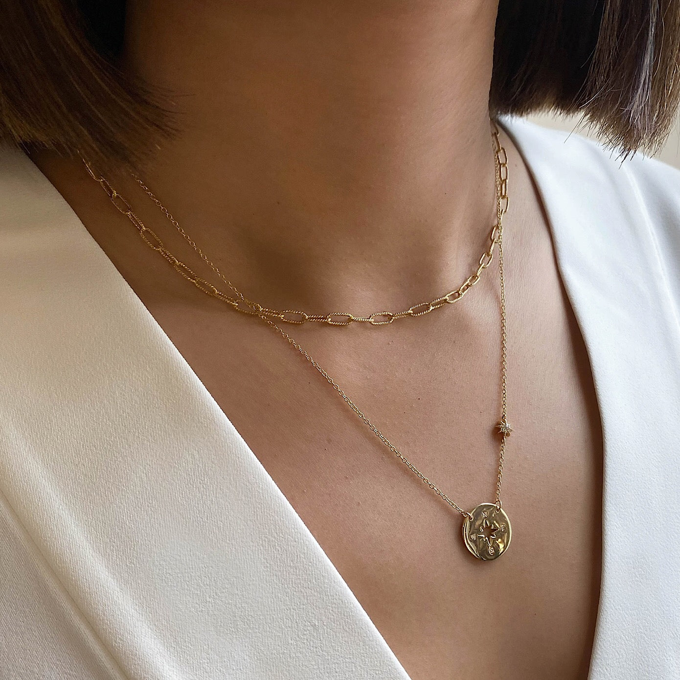 COMPASS CHAIN NECKLACE – The Brave Collection