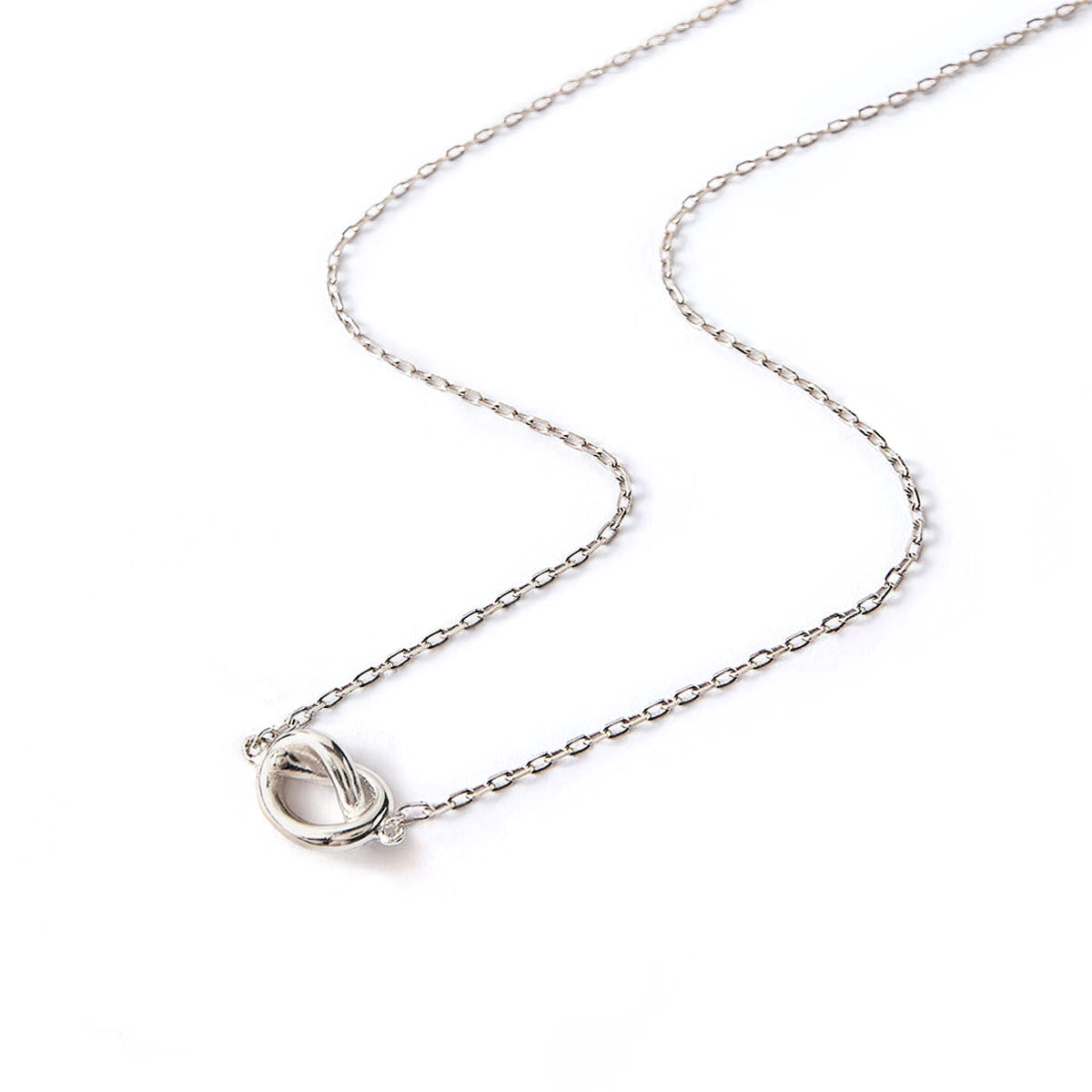 Sterling Silver Love Knot Necklace