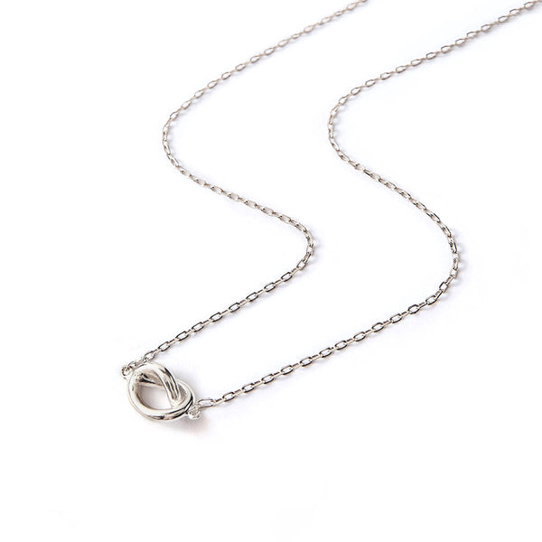 Sterling Silver Knot Necklace - 'Thank You For Helping Us Tie The Knot' -  The Perfect Keepsake Gift