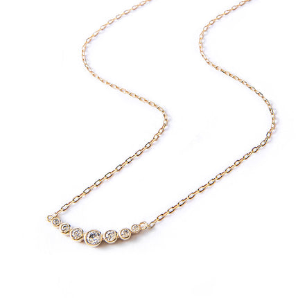 Crystal Curved Bar Necklace