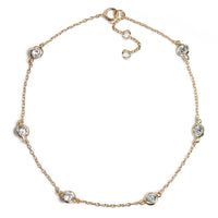 Dakota Crystal Anklet, Anklets - AMY O. Jewelry