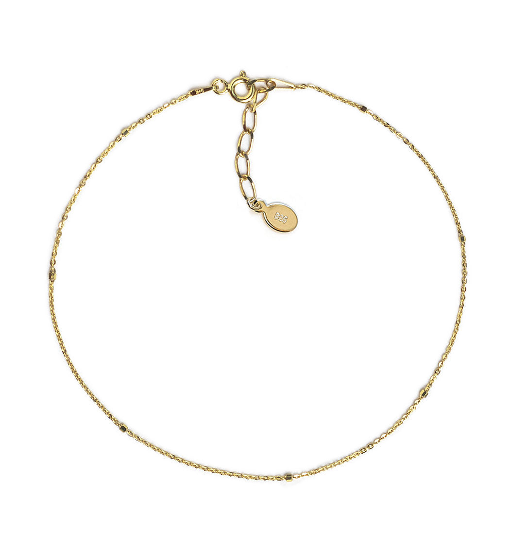 Dainty Delicate Anklet, Minimal Ankle Bracelet, Gold Anklet – AMYO Jewelry