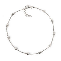 Faceted Oval Bead Anklet