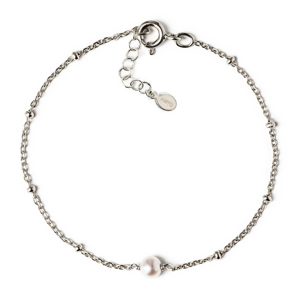 Freshwater Pearl Bracelet, Dainty Bracelet, Sterling Silver Bracelet ...