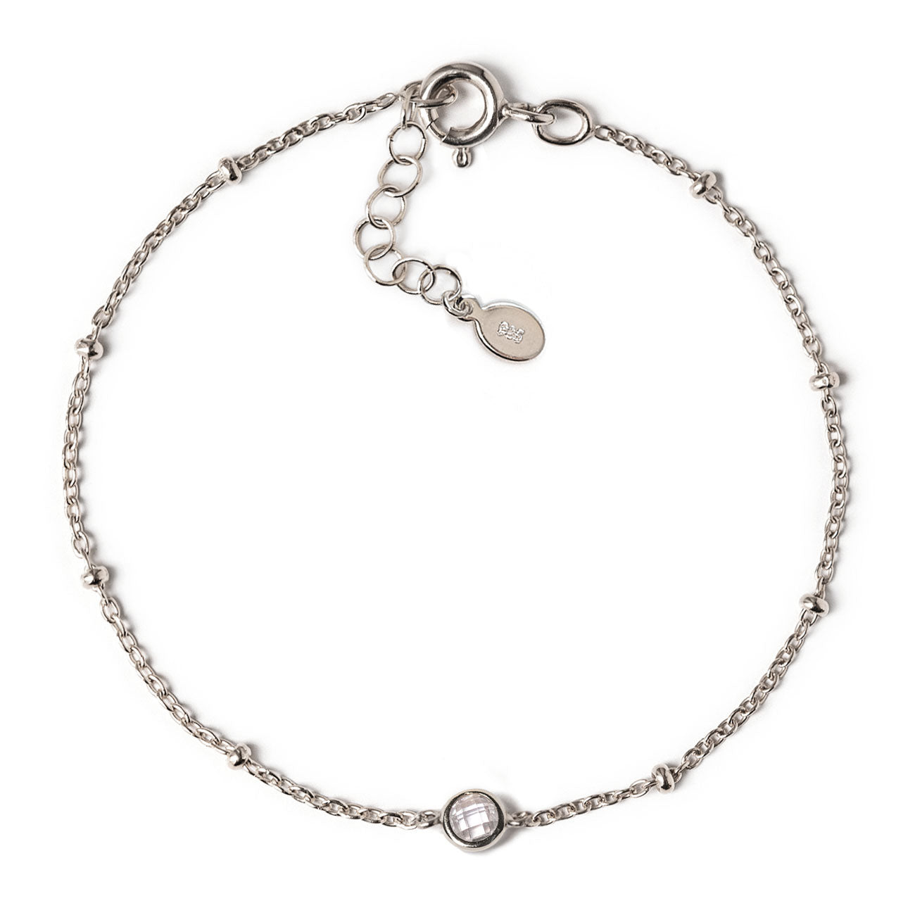 Crystal Bead Chain Bracelet