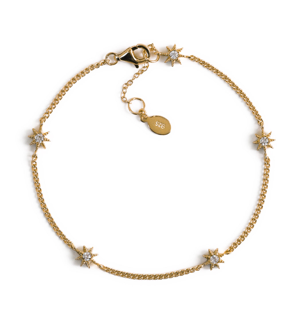 Delicate Gold Star Bracelet 