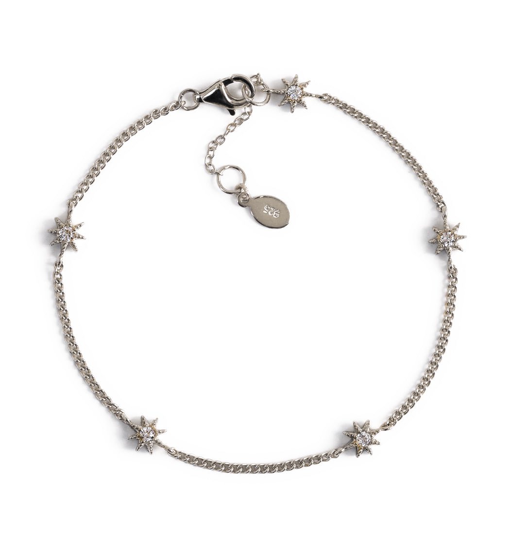 Sterling Silver Star Bracelet
