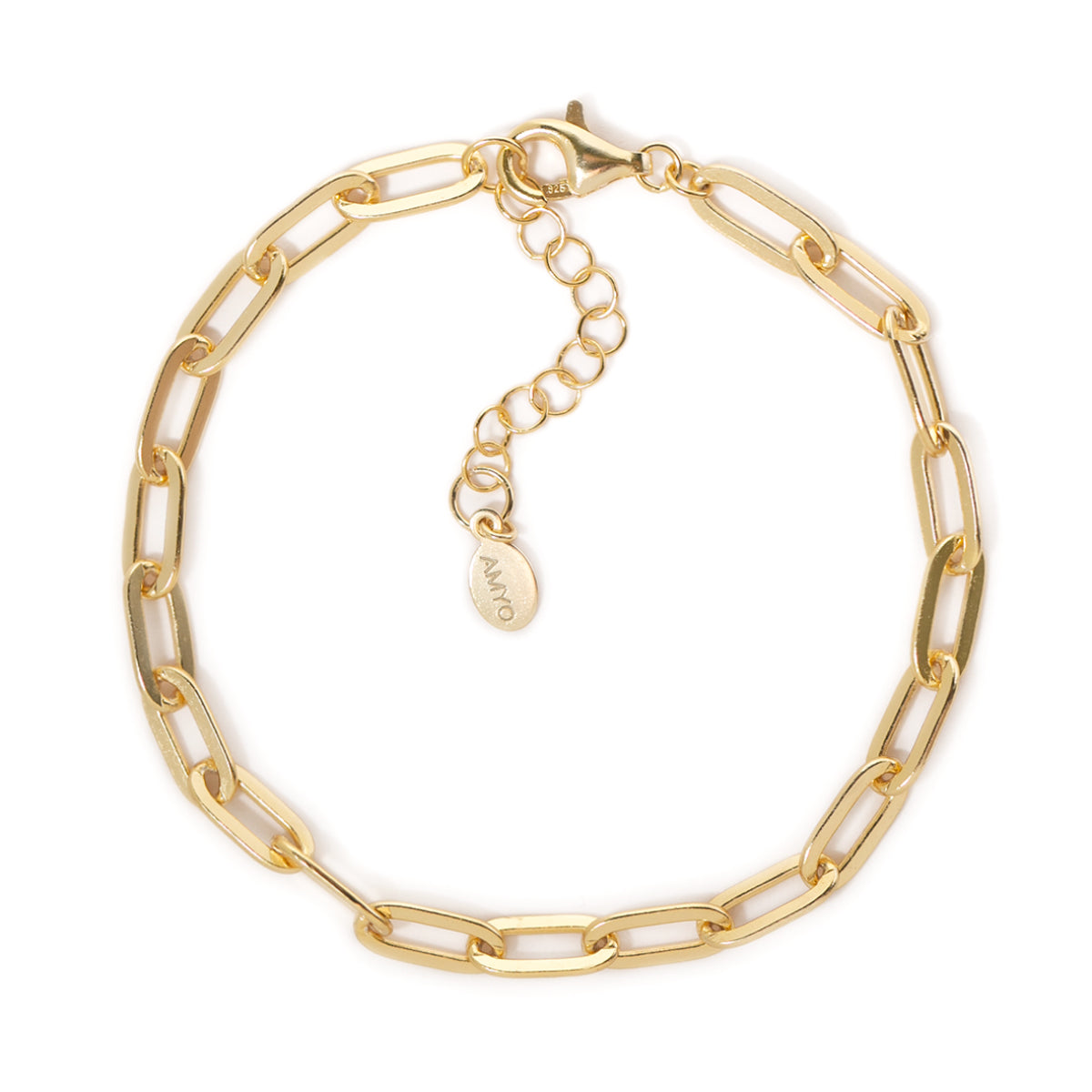 Thick Gold Link Chain Bracelet