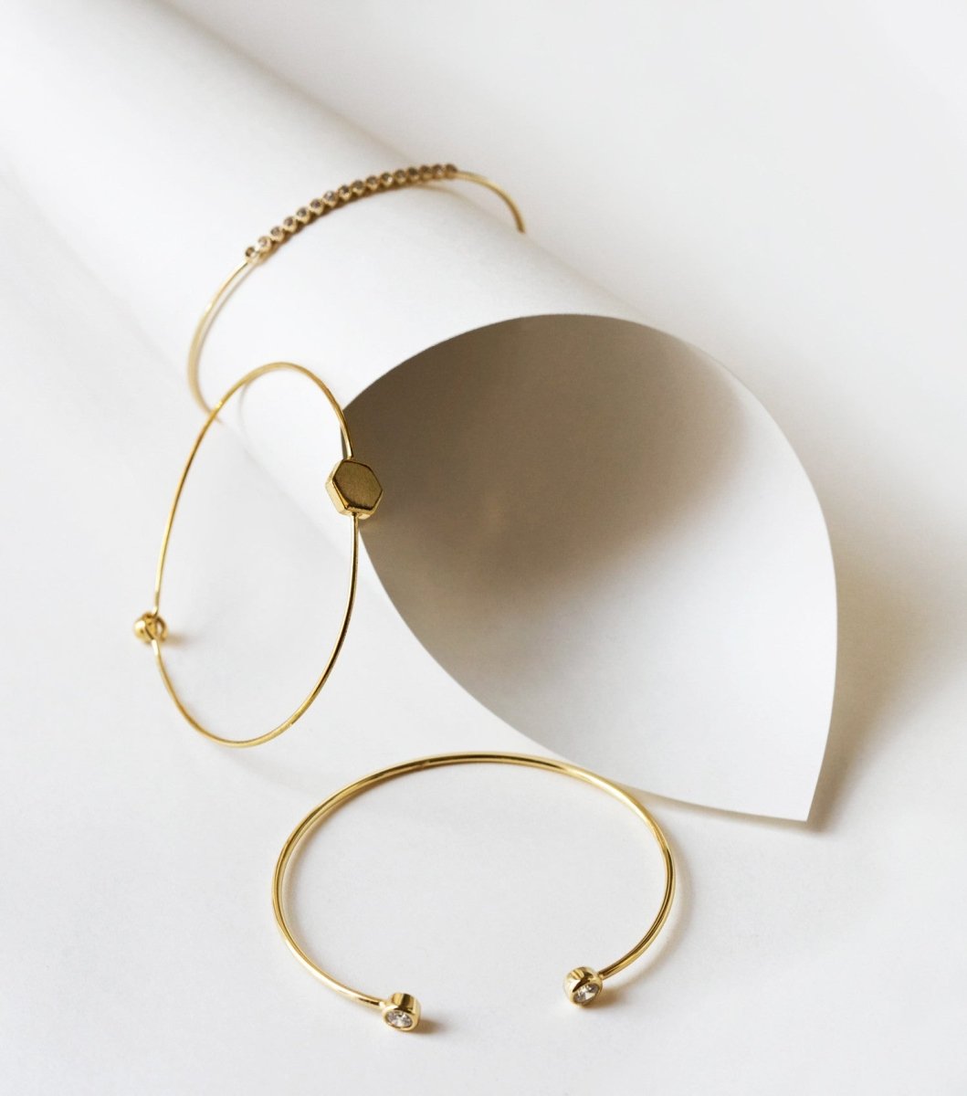 Shay Crystal Cuff Bracelet, Bracelets - AMY O. Jewelry