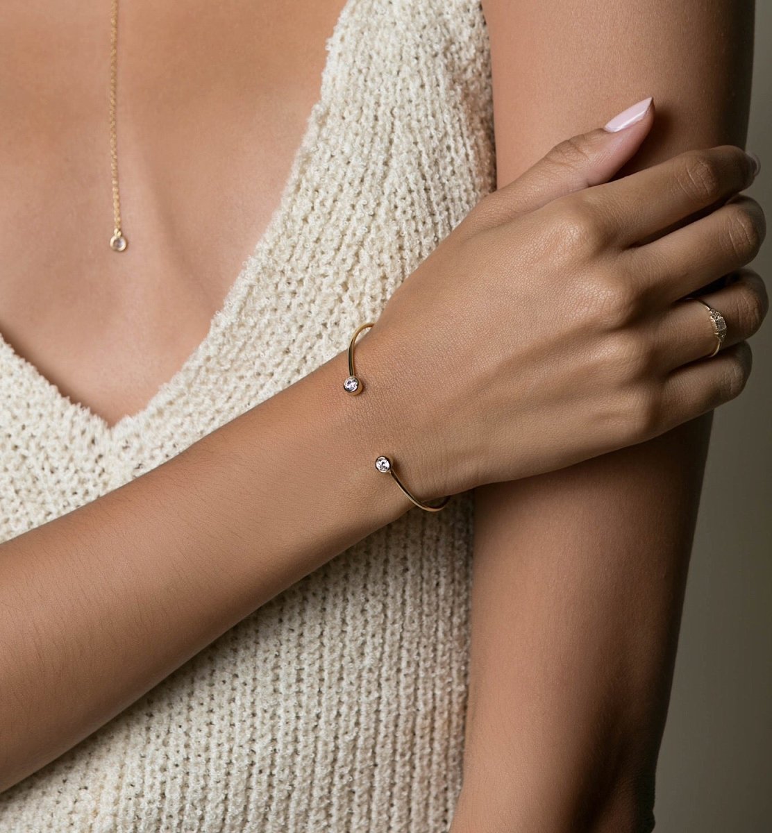 Shay Crystal Cuff Bracelet, Bracelets - AMY O. Jewelry