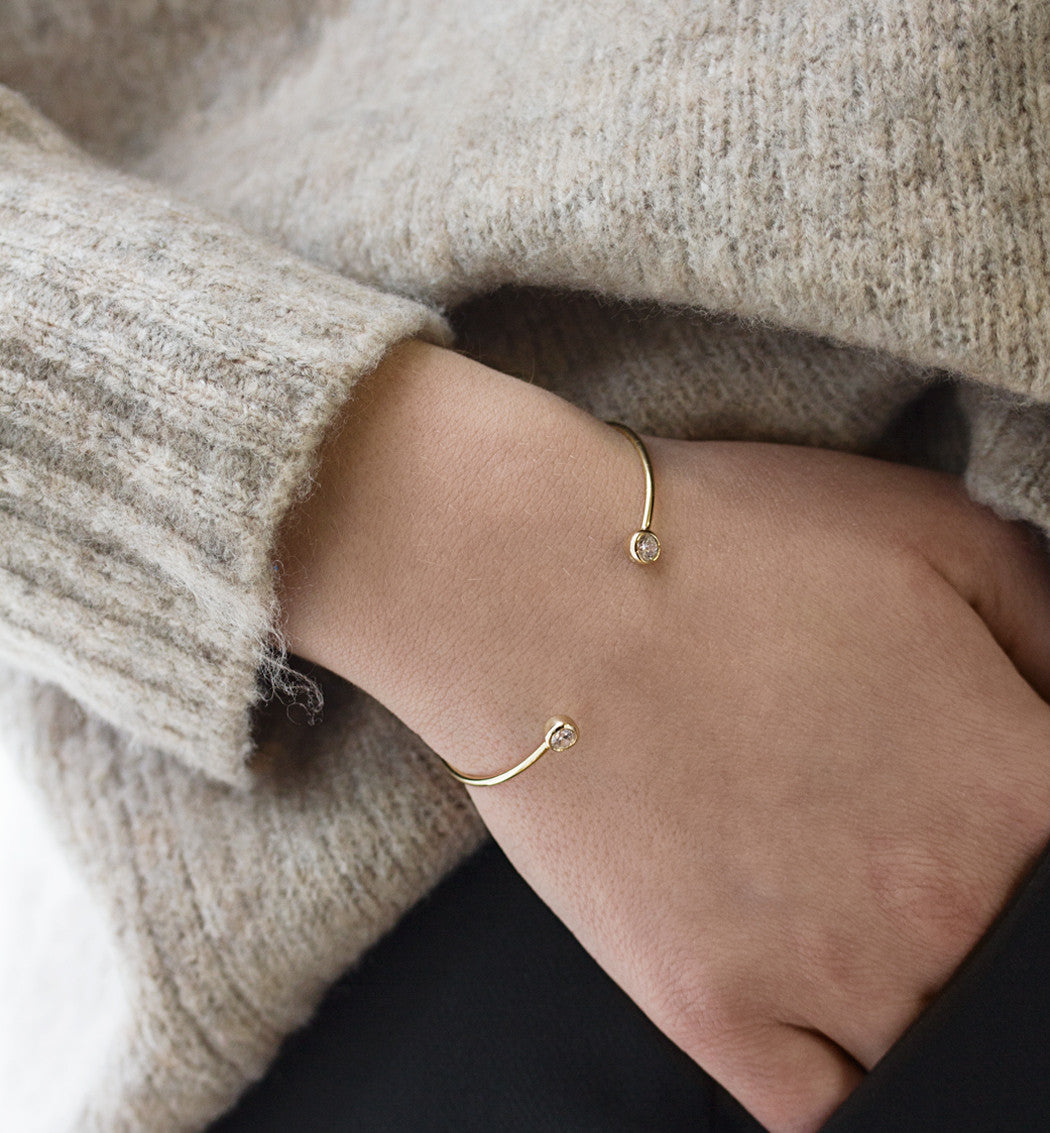 Shay Crystal Cuff Bracelet, Bracelets - AMY O. Jewelry