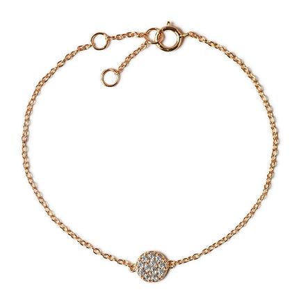 Freshwater Pearl Bracelet, Dainty Bracelet, Rose Gold Bracelet Rose Gold Vermeil / 7-8in(18-20cm)