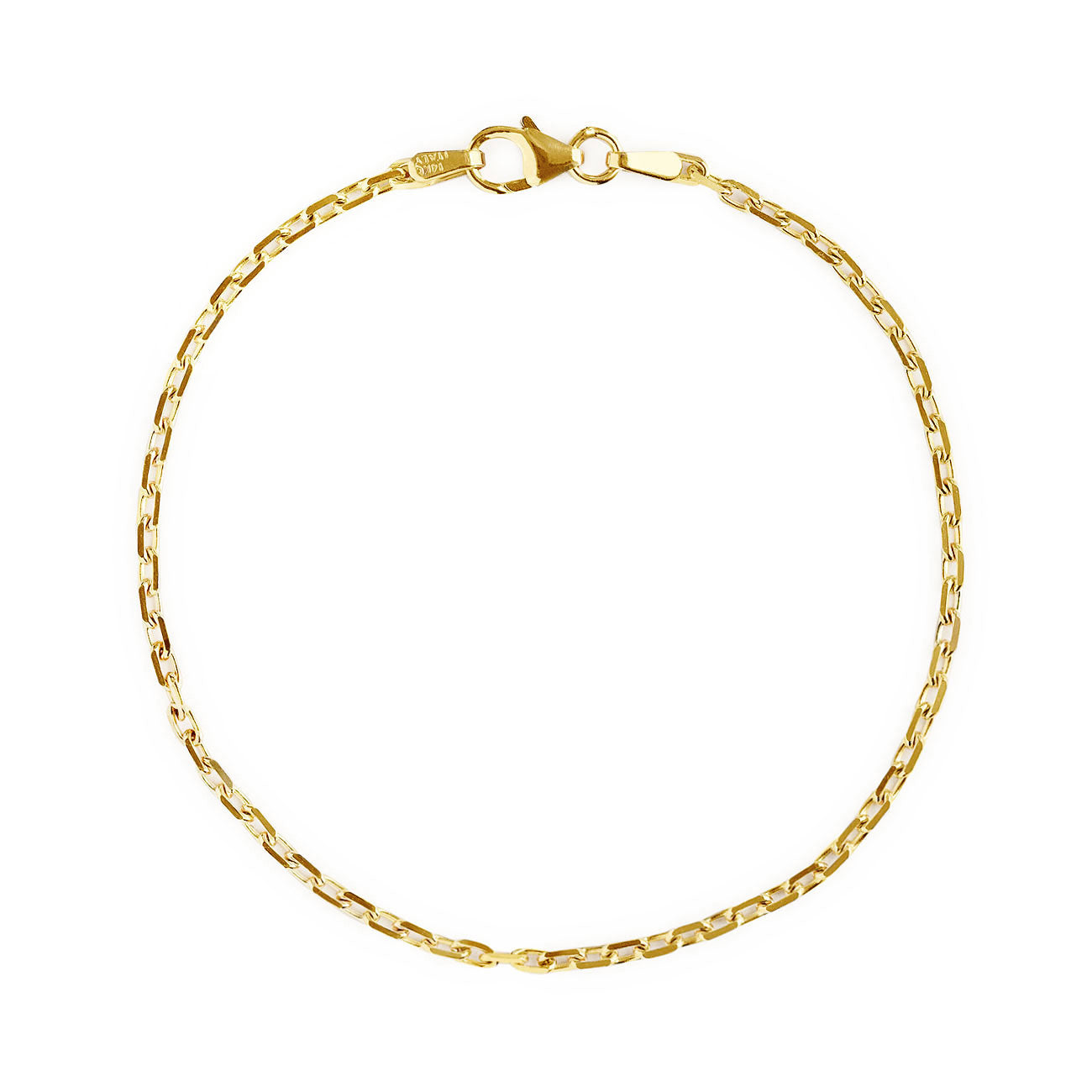 Solid Gold Chain Bracelet