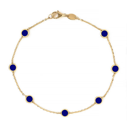 Gemstone Circle Bracelet Lapis Lazuli
