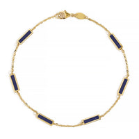 Gemstone Bar Bracelet Lapis Lazuli