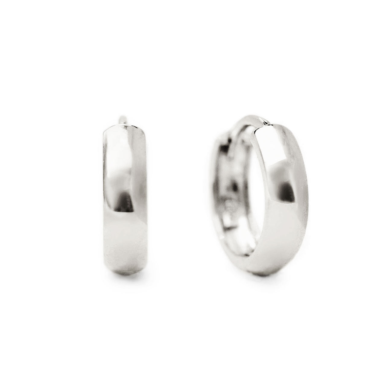 Hoop Earrings, Small Hoop Earrings, 14K White Gold Earrings – AMYO