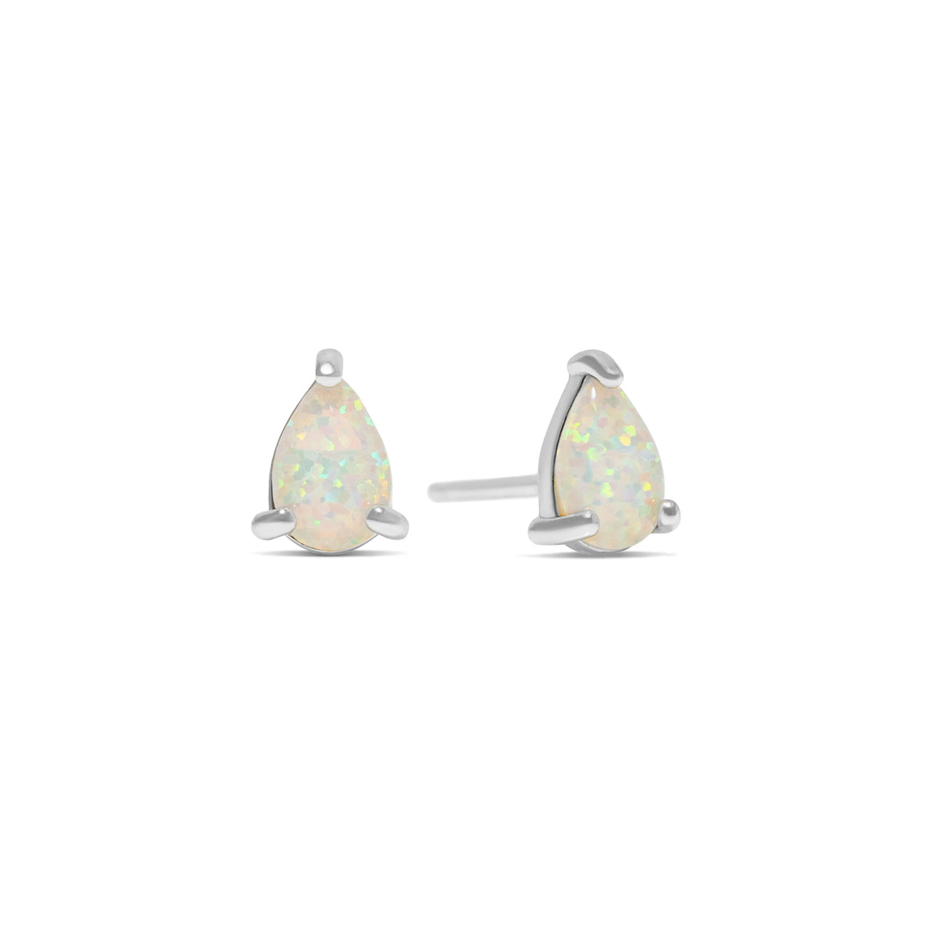 Pear-shaped Opal Earrings