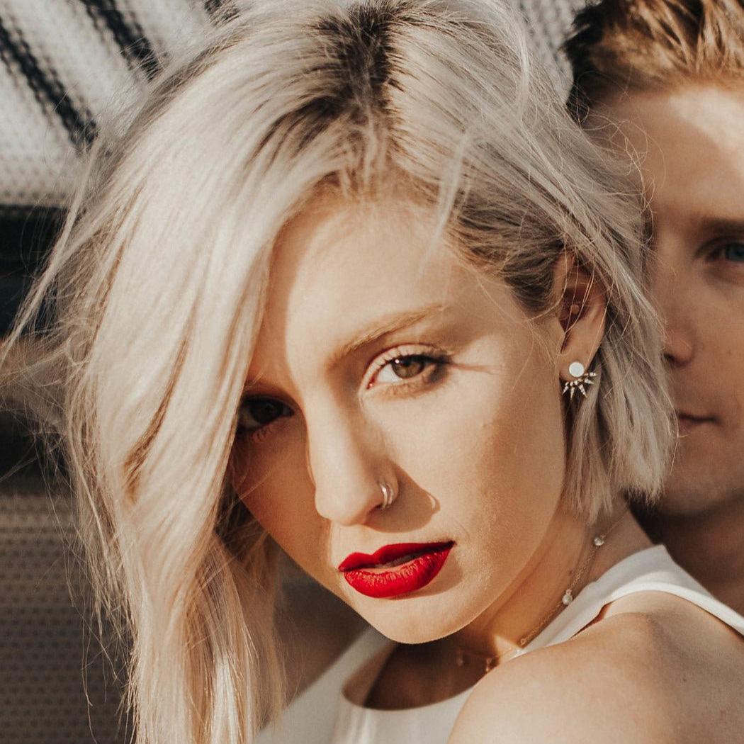 Spike Pave Ear Jacket Earrings, Earrings - AMY O. Jewelry